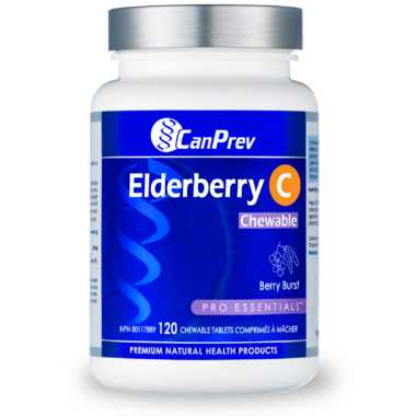 CANPREV ELDERBERRY C BERRY BURST 120 CHEWABLE TABLETS