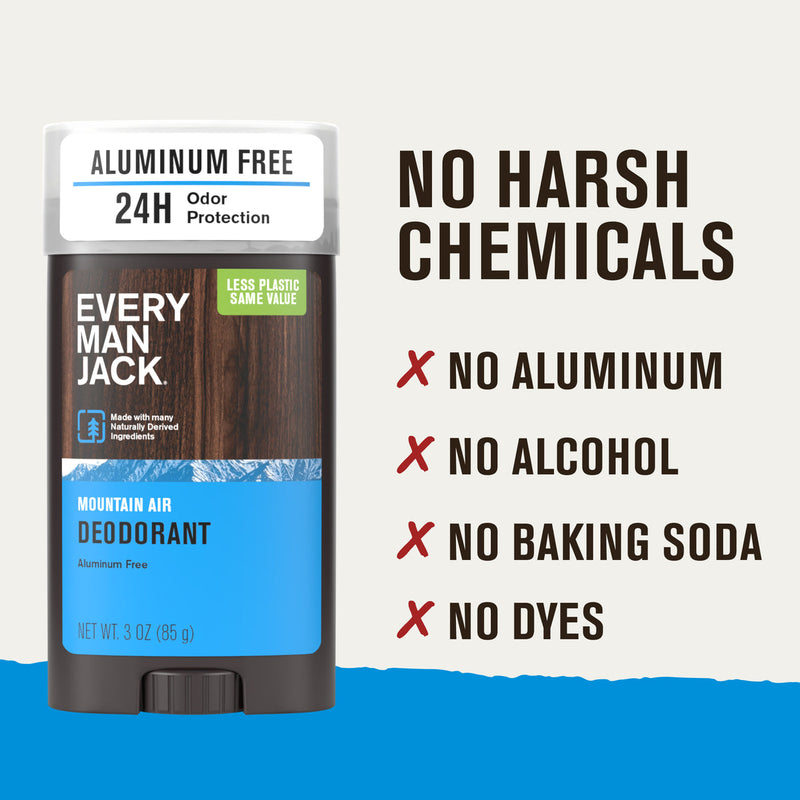 Every Man Jack Aluminum Free Deodorant Mountain Air 85g