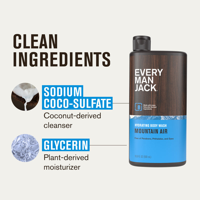 Every Man Jack Body Wash Mountain Air 500mL