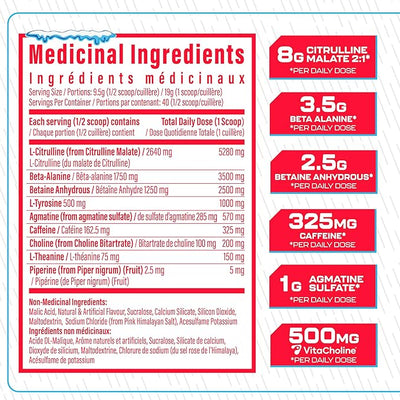 TC Nutrition Batch 27 Pre-Workout Powder Limited Edition Mr. Freeze Red Freezie 40 Servings 380g