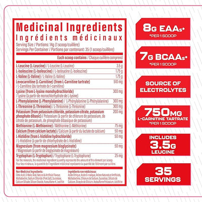 TC Nutrition AminoLyte EAA + BCAA Powder Pink Lemonade 35 Servings 490g