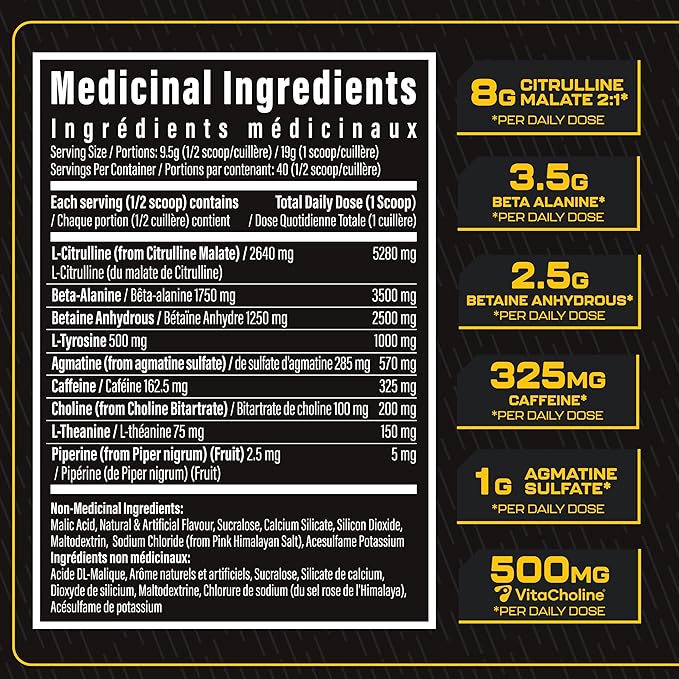 TC Nutrition Batch 27 Pre-Workout Powder Pineapple Mango 40 Servings 380g