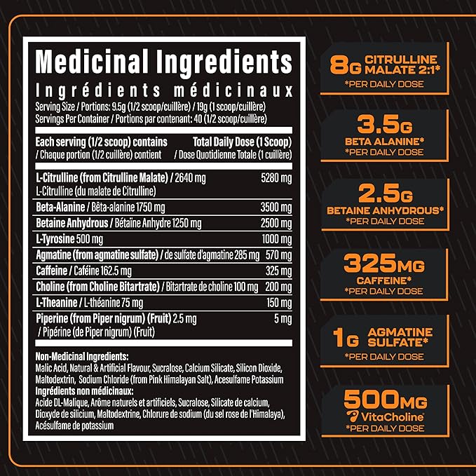 TC Nutrition Batch 27 Pre-Workout Powder Orange Cream 40 Servings 380g