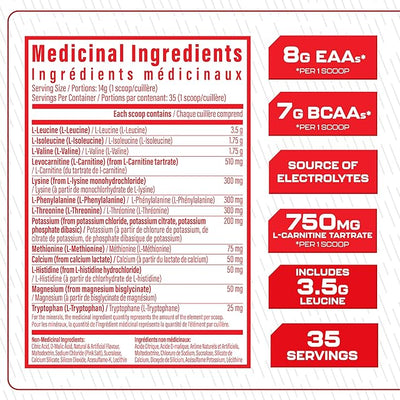 TC Nutrition AminoLyte EAA + BCAA Powder Cherry Lime Slushie 35 Servings 490g