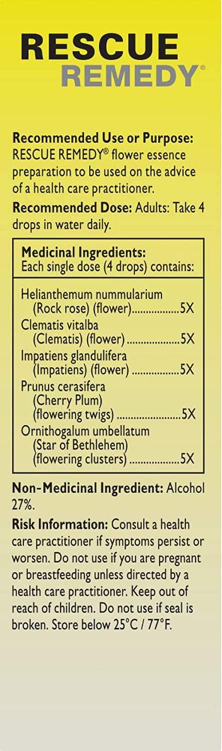 Rescue Remedy Drops 20ml – Pure Nature Nutrition Centers