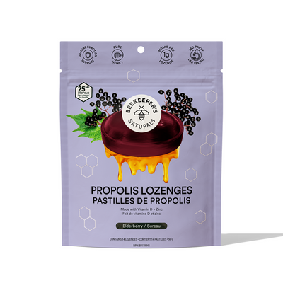 Beekeeper's Naturals Propolis Lozenges Elderberry 50g