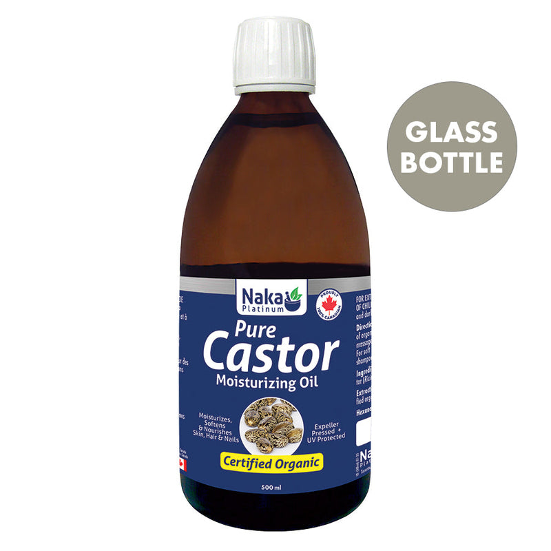 Naka Organic Castor Oil (Glass Bottle) – 500ml