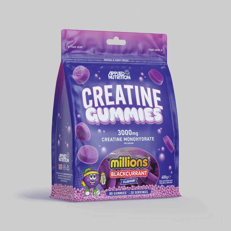 Applied Nutrition Creatine Monohydrate Gummies 80 Count - Blackcurrant Flavour