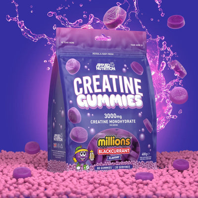 Applied Nutrition Creatine Monohydrate Gummies 80 Count - Blackcurrant Flavour