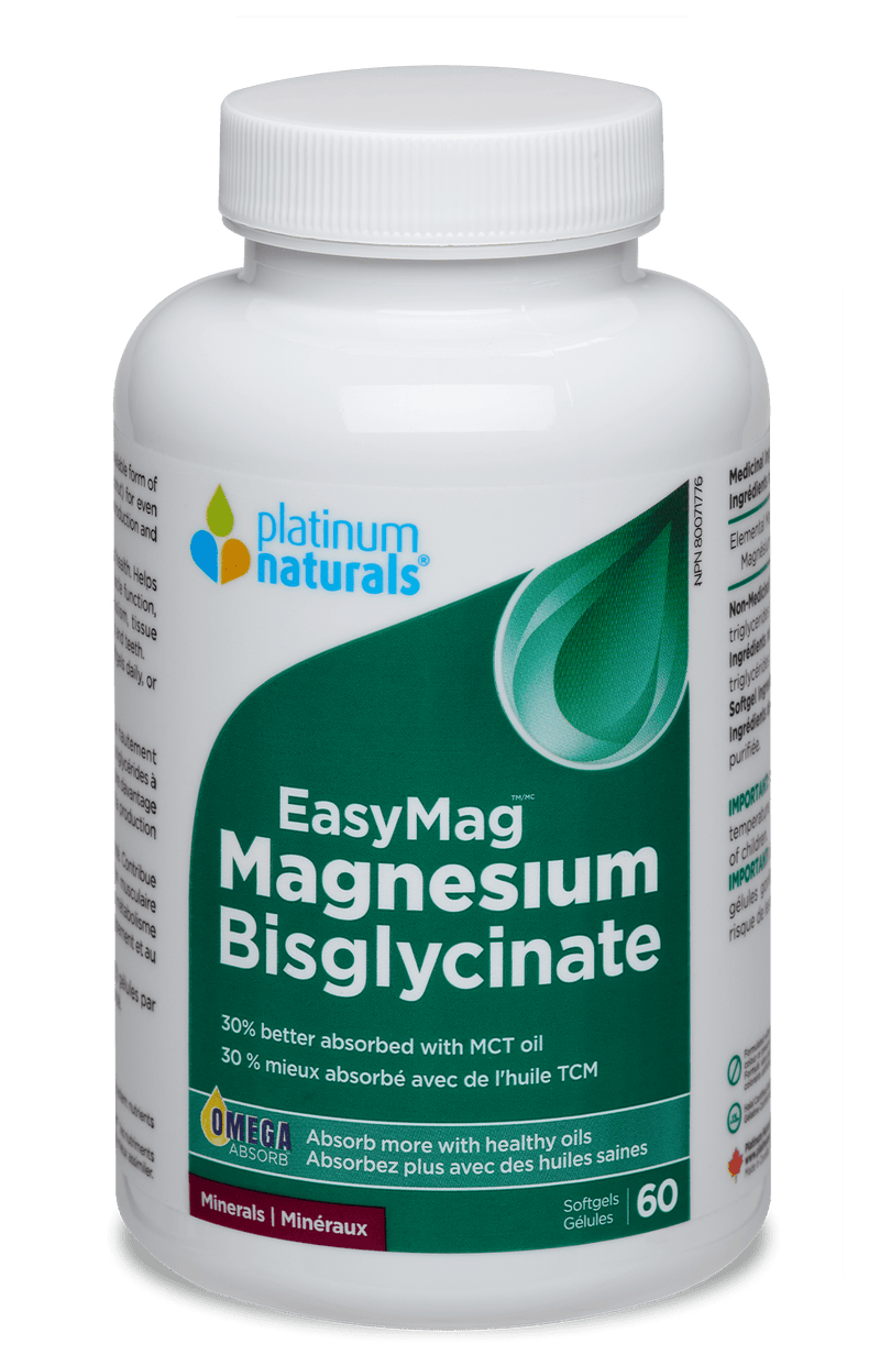 Platinum Naturals EasyMag Magnesium Bisglycinate Softgels