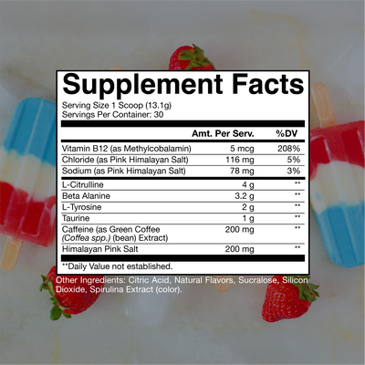 Raw Nutrition BUM Essential Pre-Workout Red, White 'N Bum 30 Servings