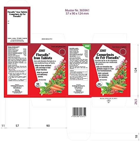 Floradix Iron + Herbs Tablets – 120 tablets