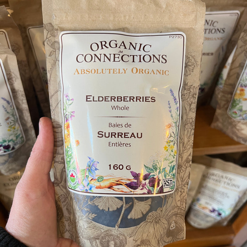 Organic Connections Whole Organic Elderberries 160g