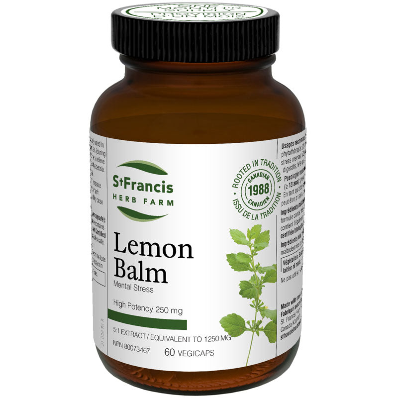 St. Francis Herb Farm Lemon Balm 60 Vegicaps