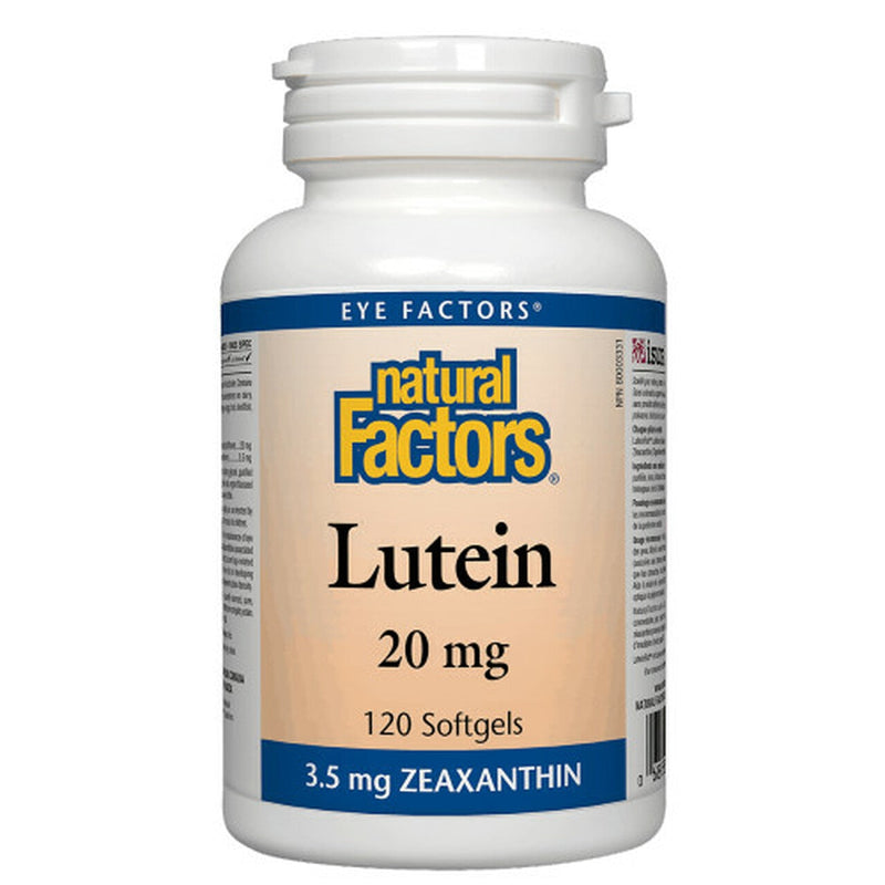 Natural Factors Lutein 20mg – 120 Softgels