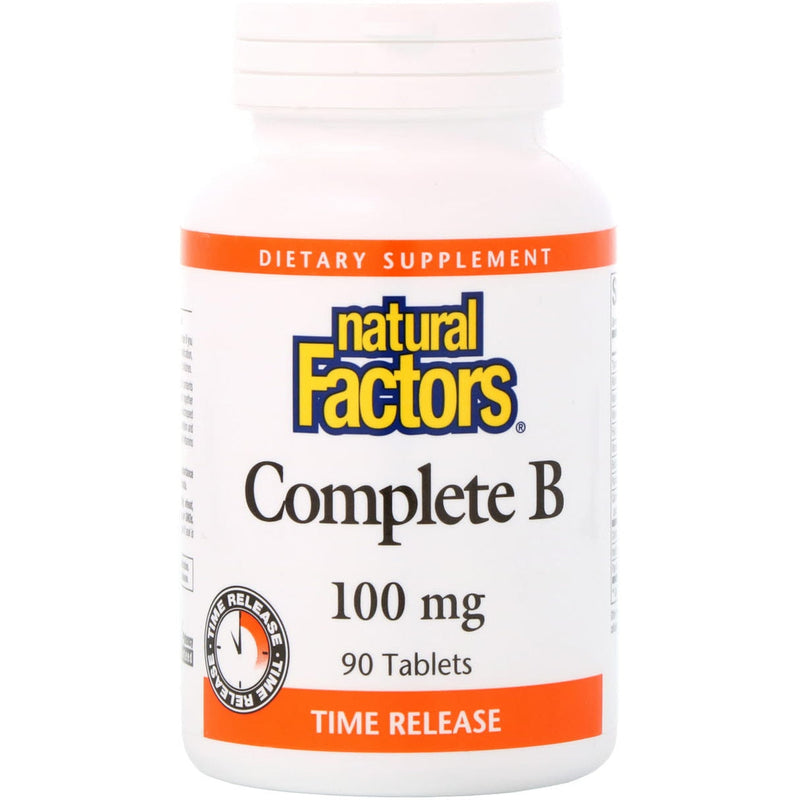 Natural Factors Vitamin B Complete 100mg Time Release - 180 tabs
