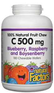Natural Factors Vitamin C 500mg Natural Fruit Chew – Jungle Juice