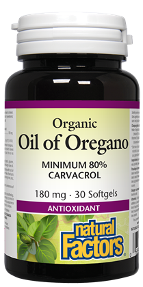 Natural Factors Organic Oil of Oregano Softgels – 60 Softgels