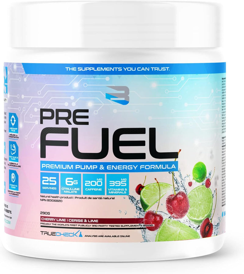 BELIEVE SUPPLEMENTS PRE FUEL 290G - Cherry Lime