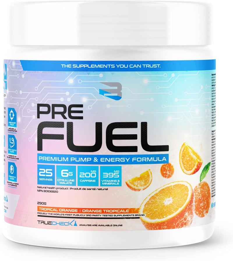 BELIEVE SUPPLEMENTS PRE FUEL 290G – Tropical Orange