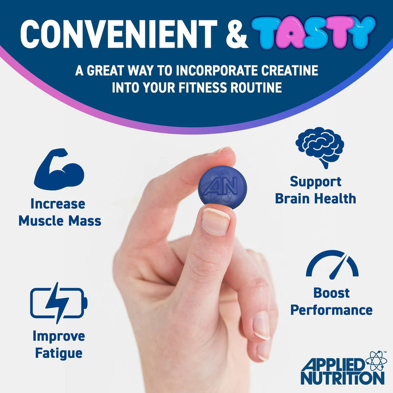 Applied Nutrition Creatine Monohydrate Gummies 80 Count - Blackcurrant Flavour