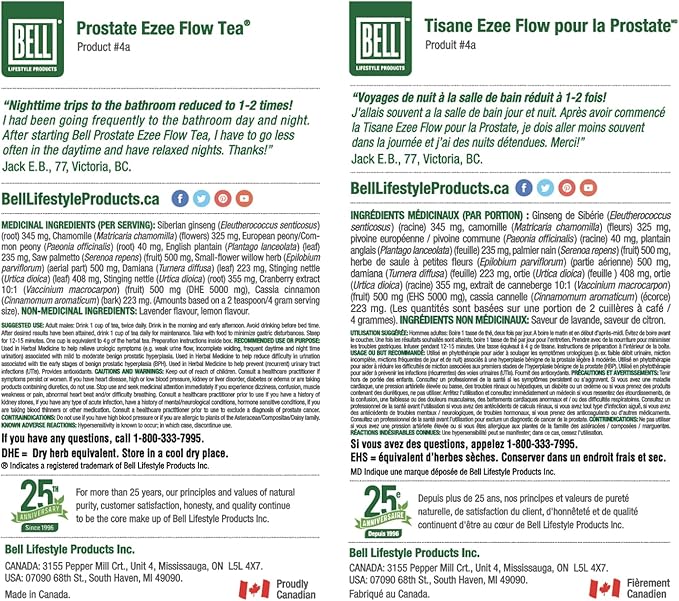 BELL Prostate Ezee Flow Tea 120g 
