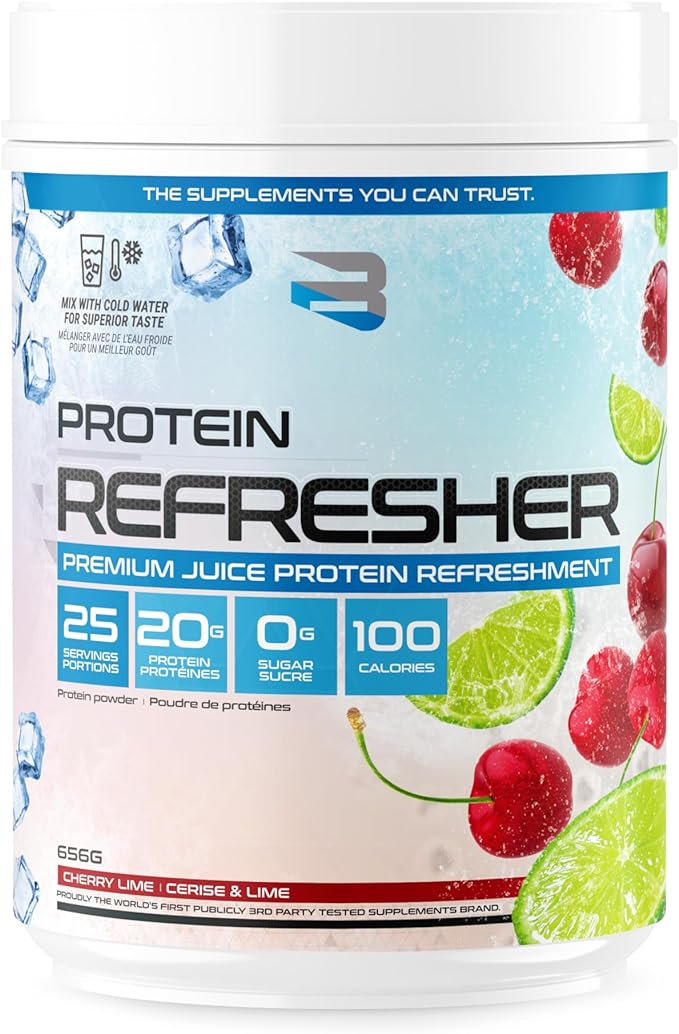 BELIEVE SUPPLEMENTS Protein Refresher - 25 Servings - Cherry Lime