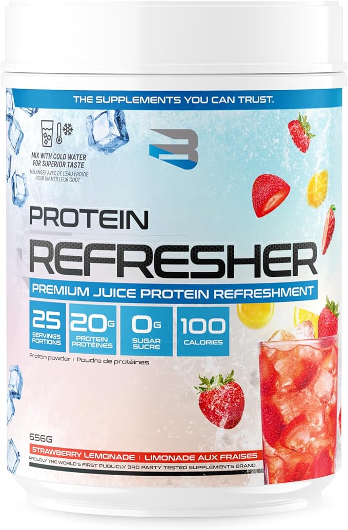 BELIEVE SUPPLEMENTS Protein Refresher - 25 Servings – Strawberry Lemonade
