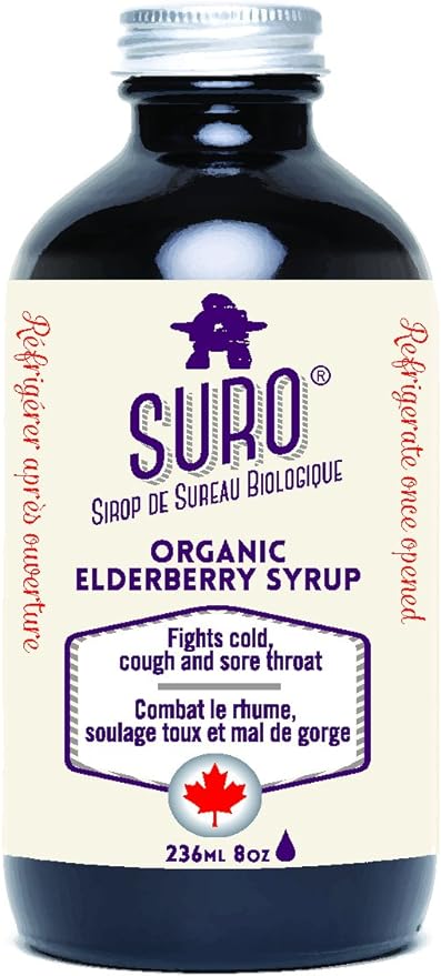 Suro Organic Elderberry Syrup Adult Formula 236 mL - Kids