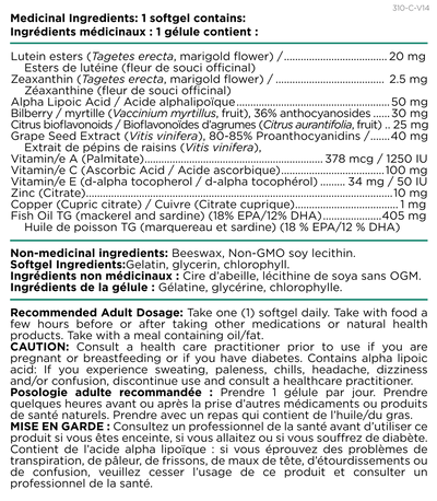 Platinum Naturals Total Vision Care Softgels – 60's