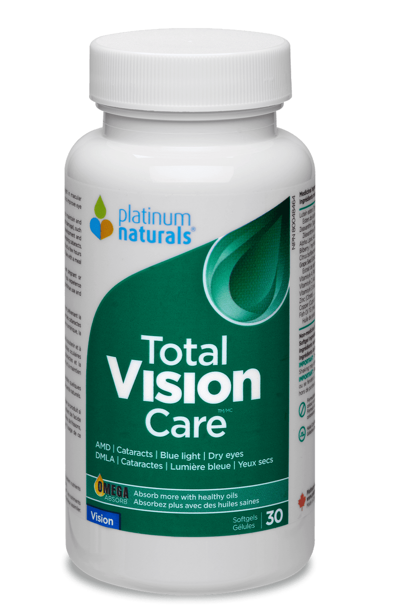 Platinum Naturals Total Vision Care Softgels – 60&