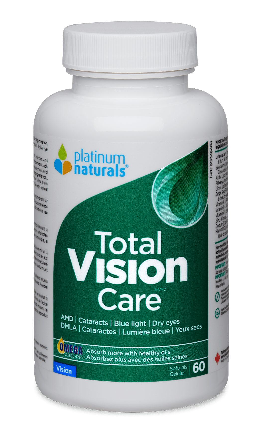 Platinum Naturals Total Vision Care 60 Softgels – Pure Nature Nutrition ...