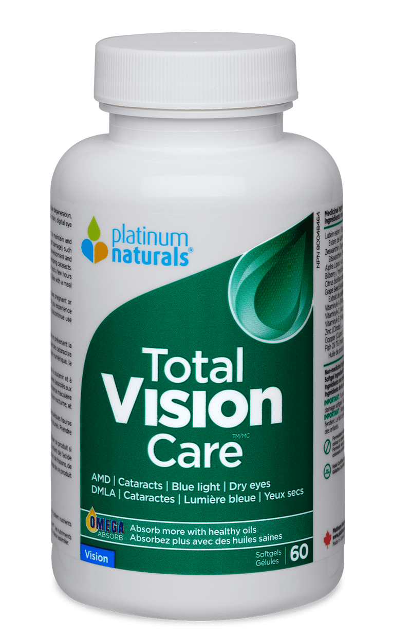 Platinum Naturals Total Vision Care Softgels – 60&
