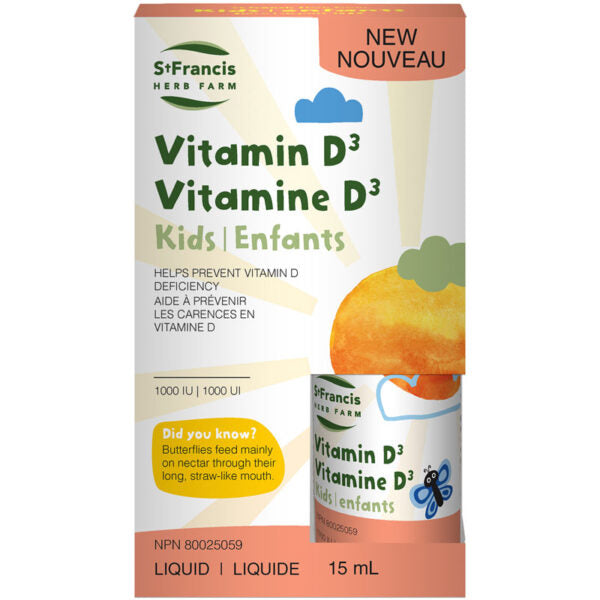 ST. FRANCIS HERB FARM VITAMIN D3 FOR KIDS 15ML