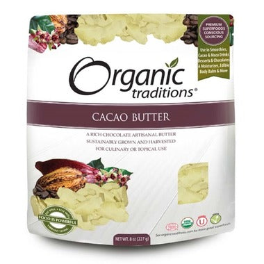 Organic Traditions Cacao Butter – 454G