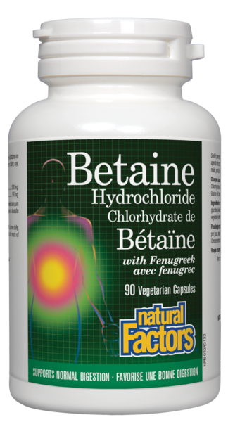Natural Factors Betaine HCl 500mg - 180 cap