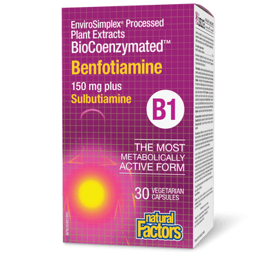 Natural Factors B1 Bio Coenzymated Benfotiamine Capsules