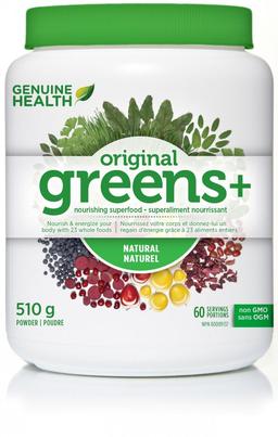 Genuine Health greens+ - Unflavoured – 120c