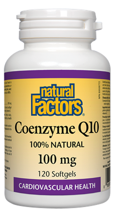 Natural Factors Coenzyme Q10 100 mg – 120 softgels