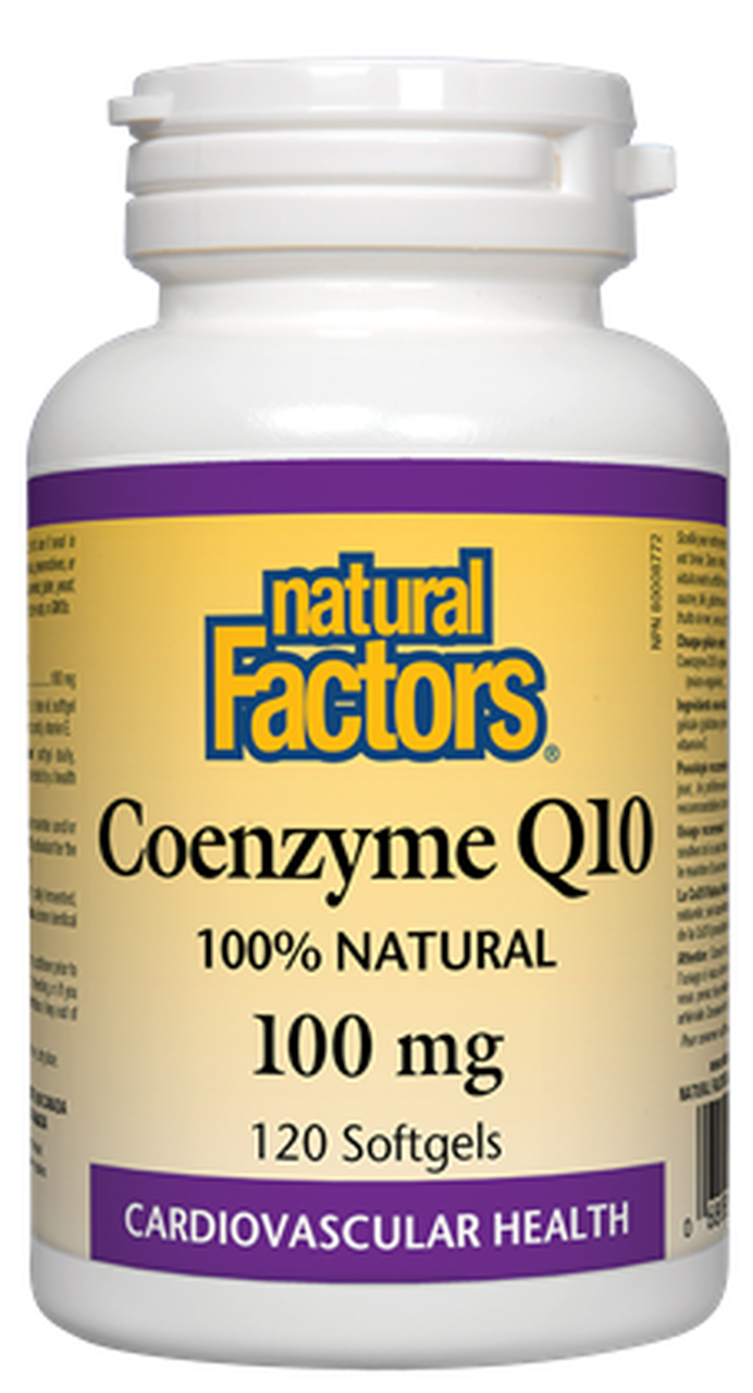 Natural Factors Coenzyme Q10 100 mg – 120 softgels