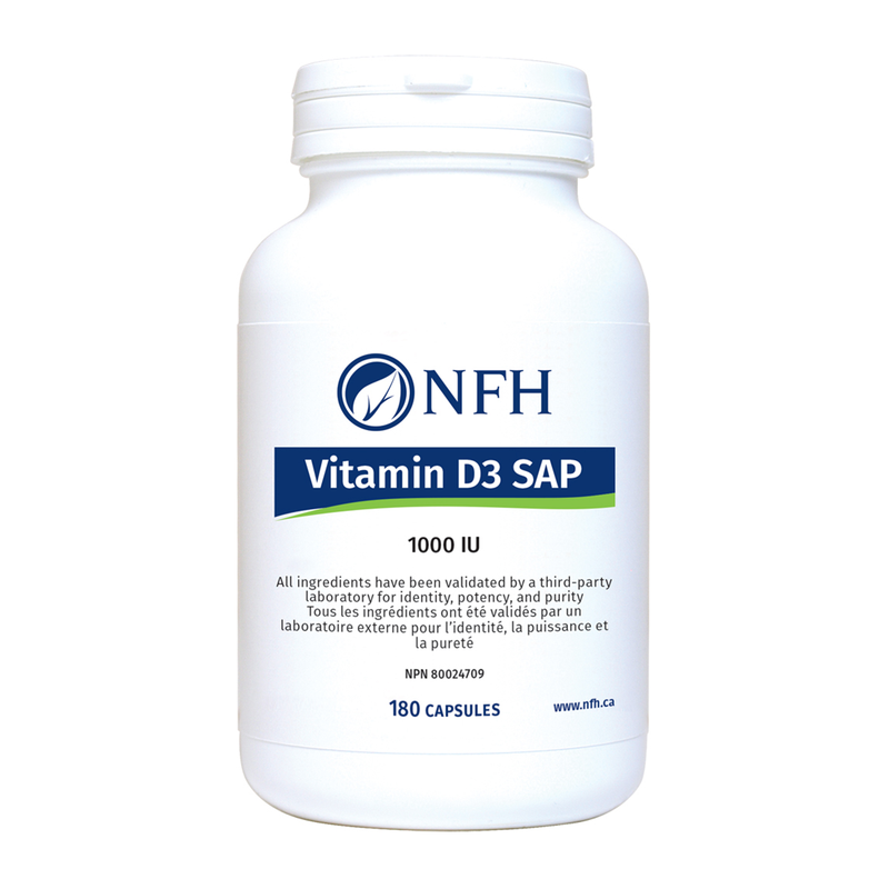 NFH Vitamin D3 SAP 180 Softgels