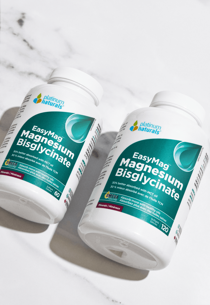 Platinum Naturals EasyMag Magnesium Bisglycinate 120 Softgels – Pure ...