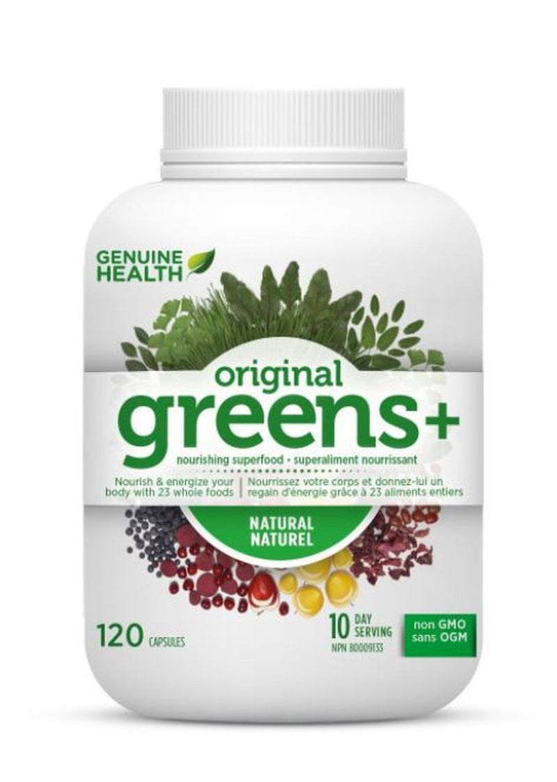 Genuine Health greens+ - Unflavoured – 120c