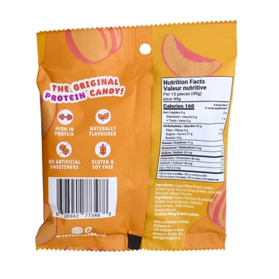 Gummy Gainz Protein Gummy Candy Sour Peach 49 g