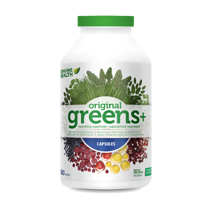 Genuine Health greens+ - Unflavoured – 120c