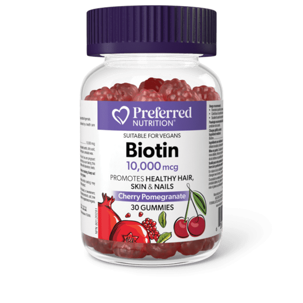 Preferred Nutrition Biotin 10000 mcg 30 Gummies