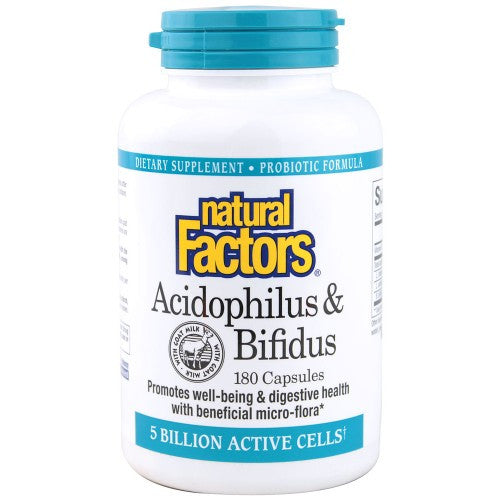 Acidophilus & Bifidus 5 Billion Active Cells. – 180 cap