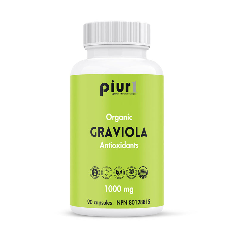 Piur1 Organic Graviola Antioxidants 1000mg 90 Capsules