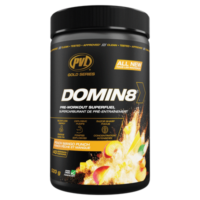 PVL Domin8 520g – Peach Mango Punch
