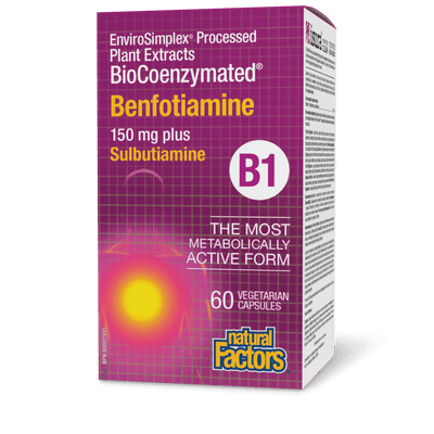 Natural Factors B1 Bio Coenzymated Benfotiamine Capsules
